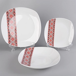 18pcs square dinner set