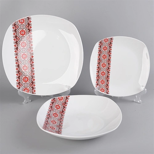 18pcs square dinner set