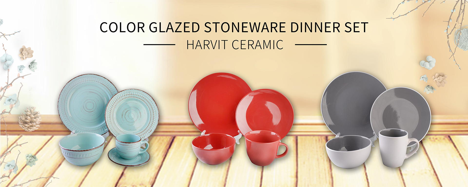 stoneware dinner set