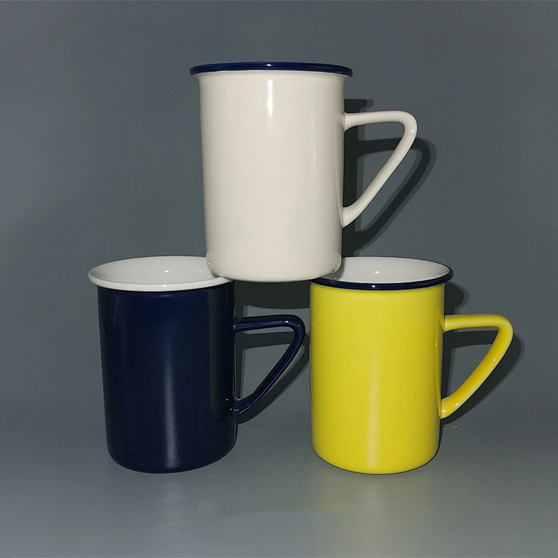 Color glazed mug