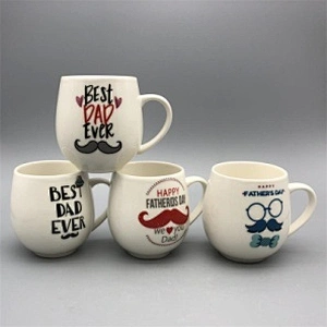 New bone china mug with decal