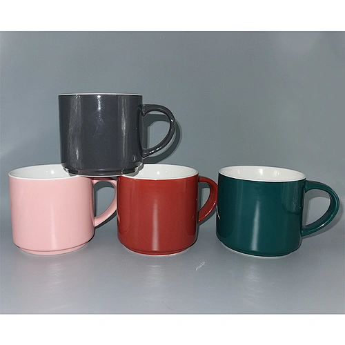 Color glazed stacking mug