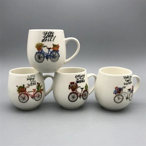 New bone china mug with decal
