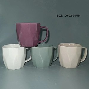 New bone china color glazed mug