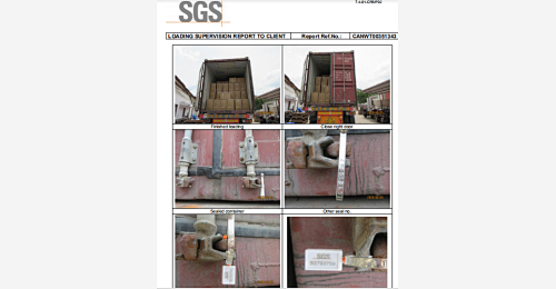 SGS Loading Inspection on Coverall to QATAR - Shenzhen Favar Garment Co ...