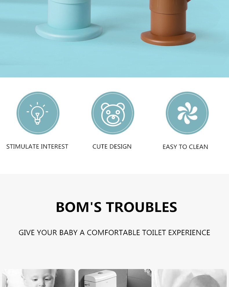 bom's troubles , give your baby a comfortable toilet experience