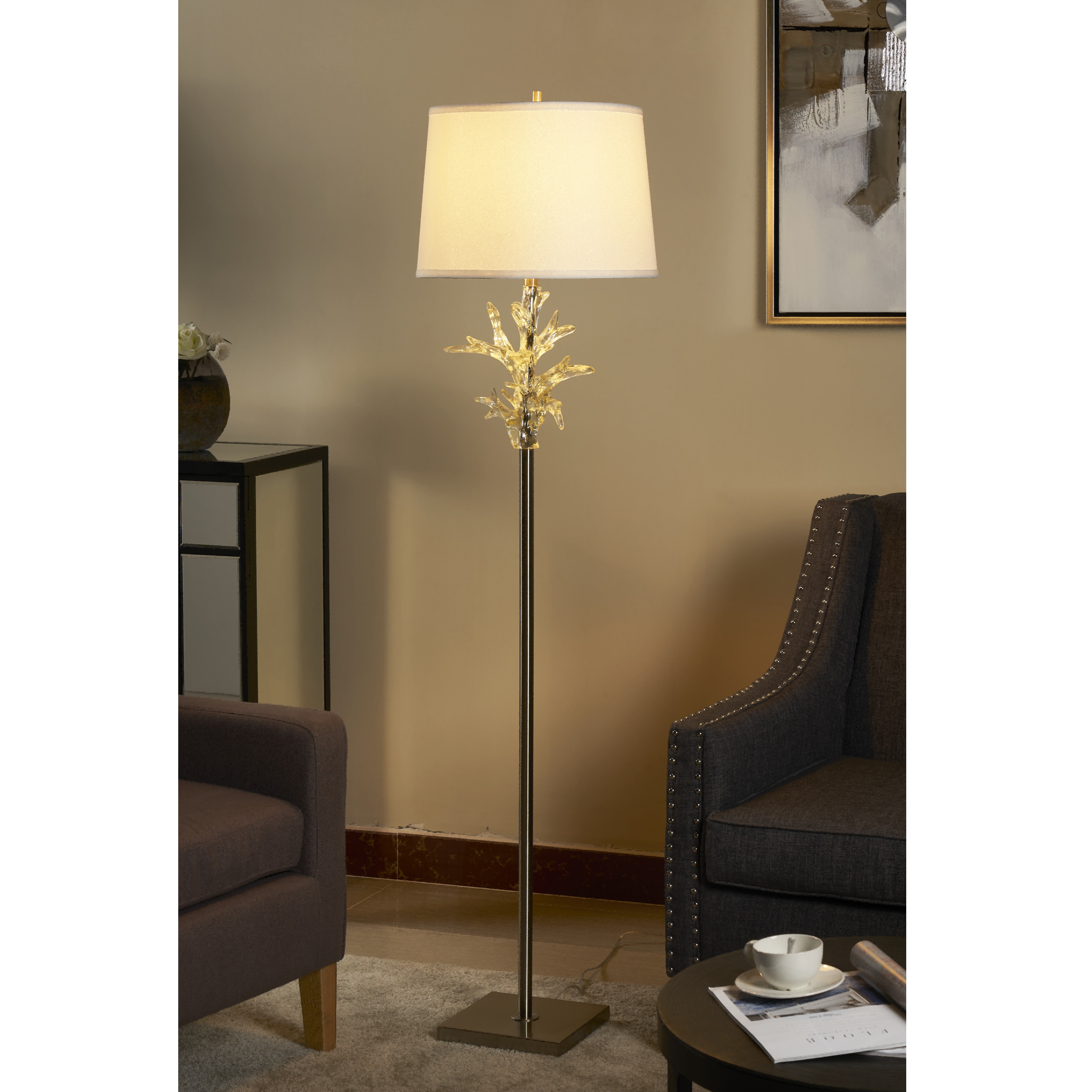 Crystal Coral Floor Lamp