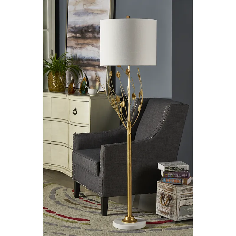 Gold Metal Floor Lamp