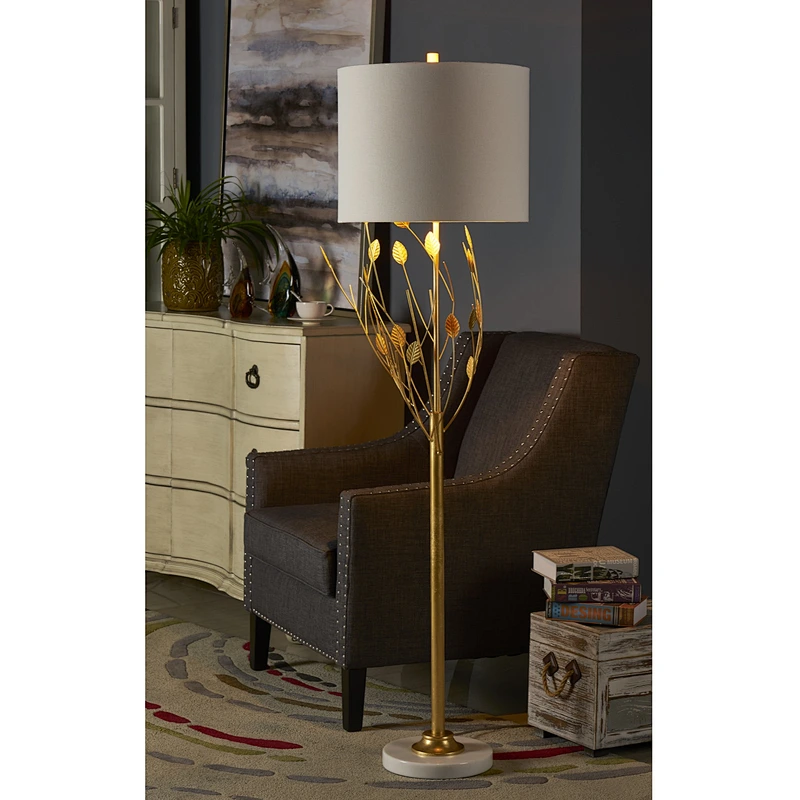 Gold Metal Floor Lamp