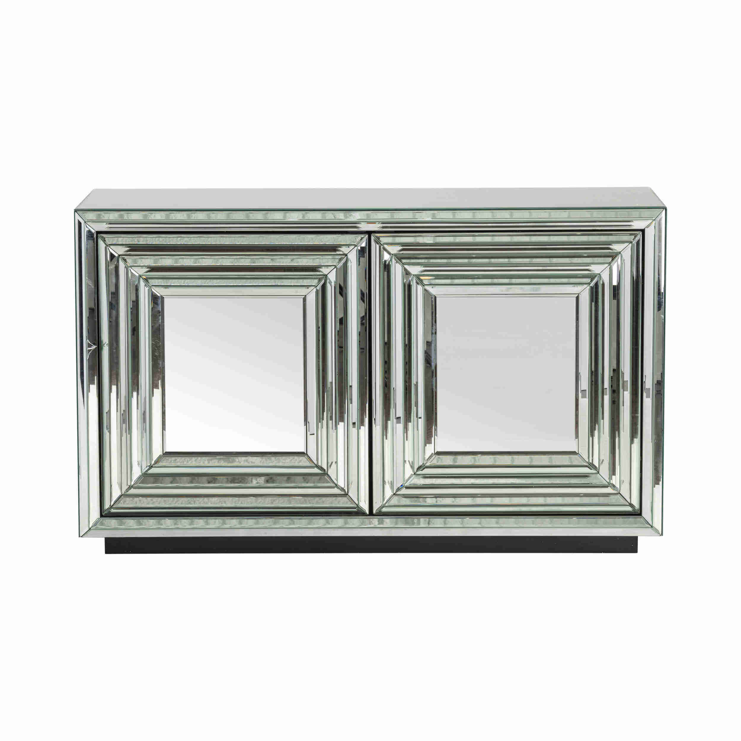 Millenium 2 Door Mirrored Cabinet