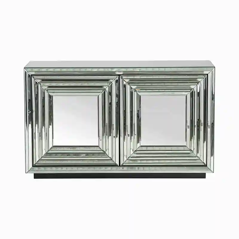 Millenium 2 Door Mirrored Cabinet