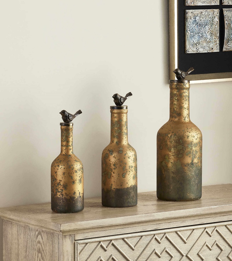 With Bird Bottle