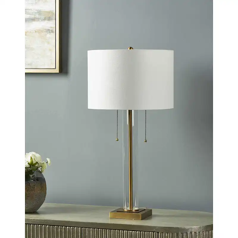 Enlight Pull Chain Glass Table Lamp