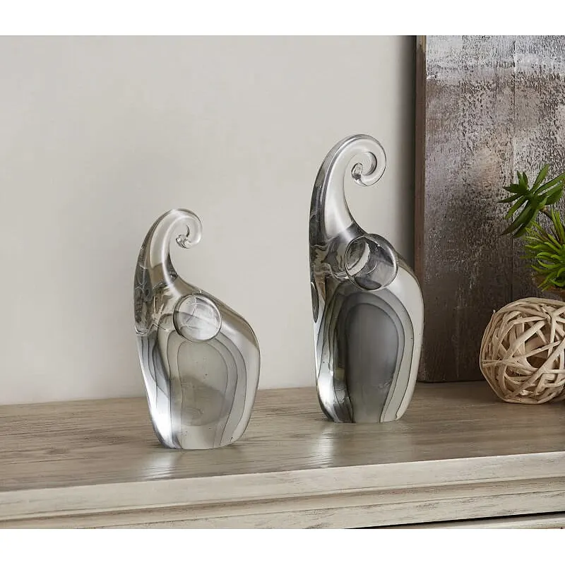 Pair of Elephants Glass Accessories