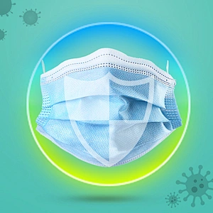 ASTM F2100 level 3 face Mask