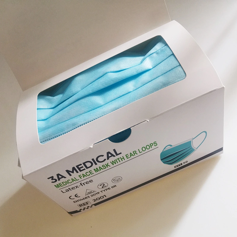 EN14683 Type IIR Disposable Surgical Mask Head Tie
