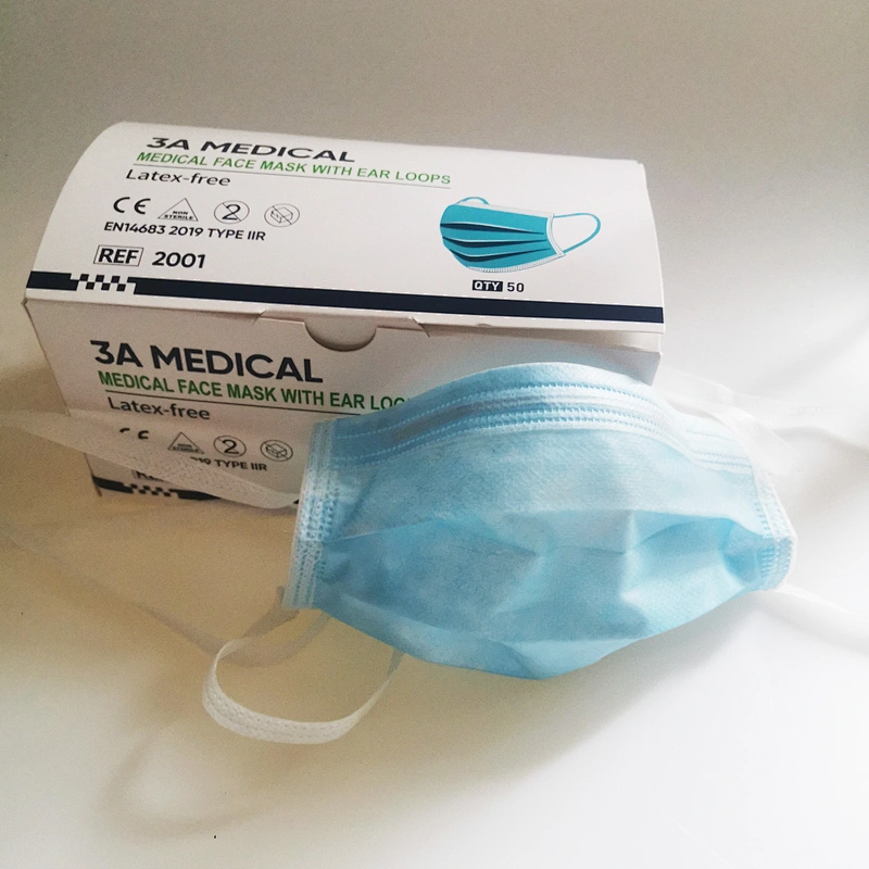EN14683 Type IIR Disposable Surgical Mask Head Tie