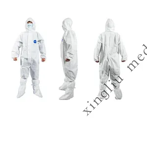 Hot sale clean room cloth Disposable protective coverall protection suit Waterproof Safety Clothes