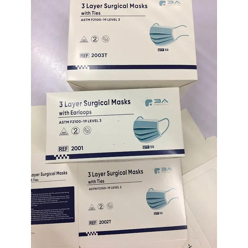ASTM F2100 Level 2 Medical Mask