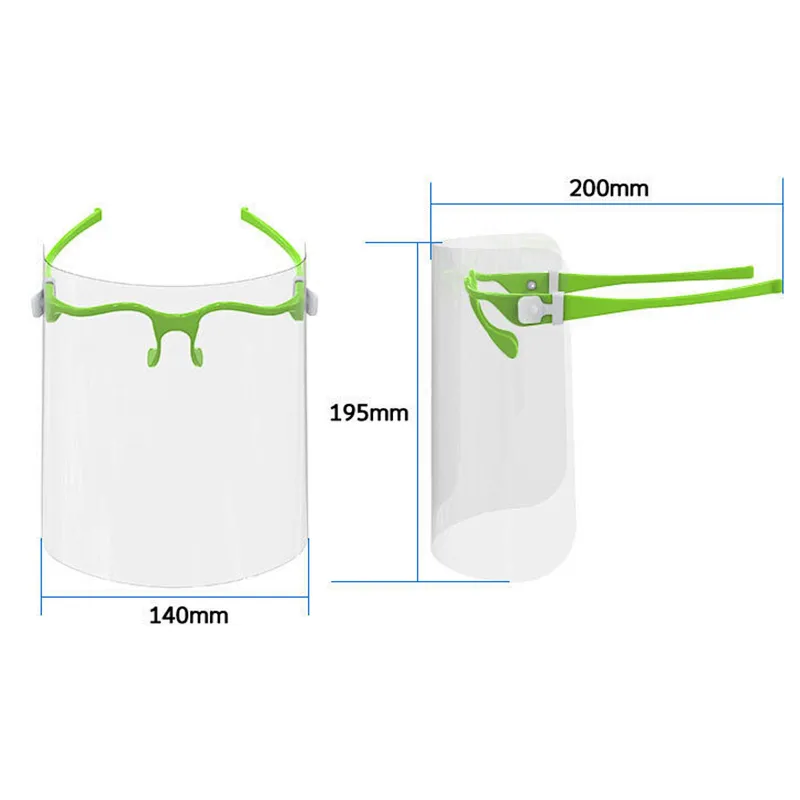 Face Shield with Glass Frame