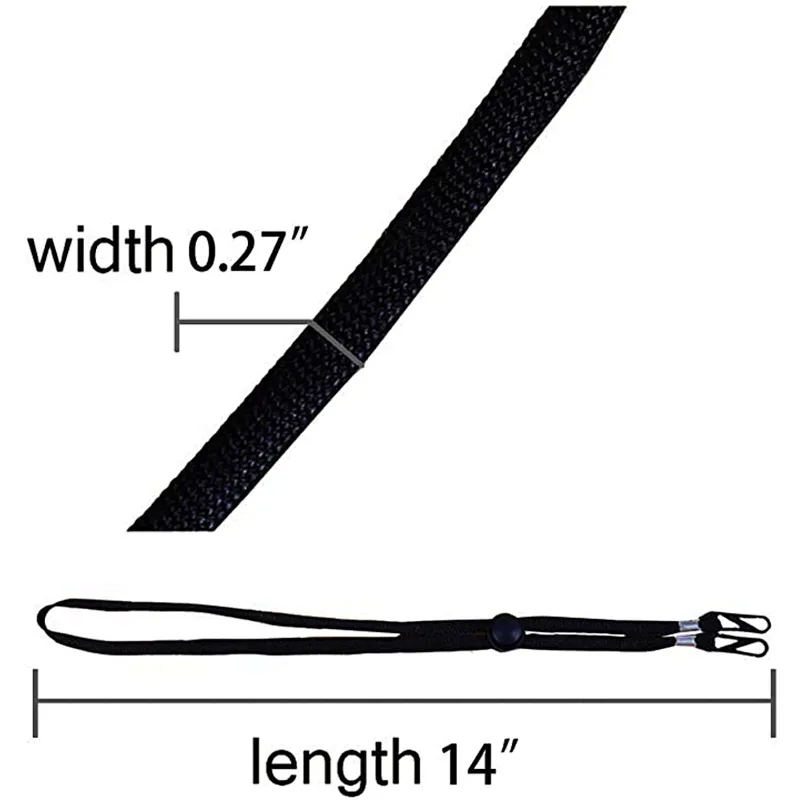 Adjustable Length Face Mask Lanyard