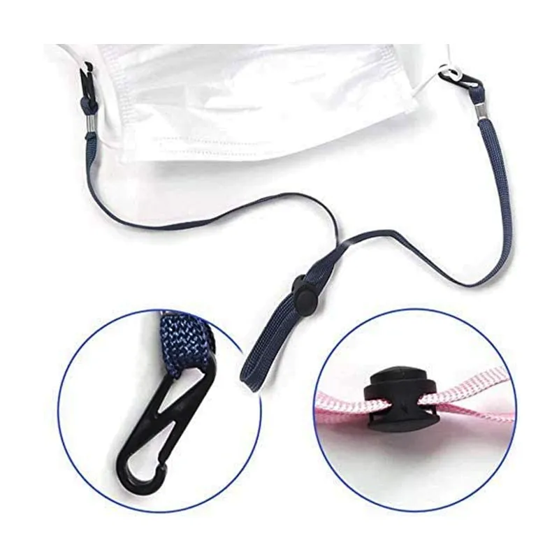 Adjustable Length Face Mask Lanyard