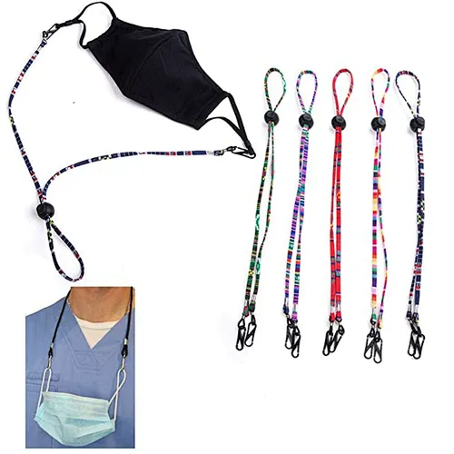 Adjustable Length Face Mask Lanyard