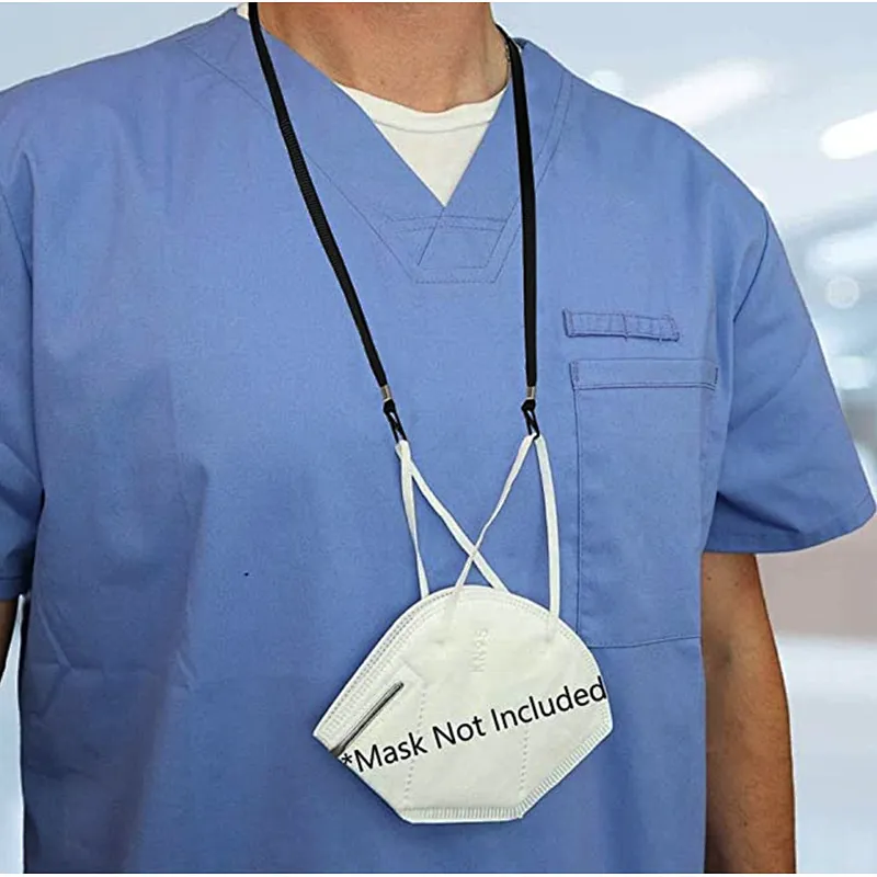 Adjustable Length Face Mask Lanyard
