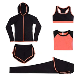 Ladies Gym Wear Yoga Sportswear Clothes Fitness Casual Yoga 5 pieces