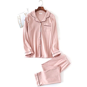 Women's Classic Cotton Long Sleeve Pajama Custom Printed Sleepwear