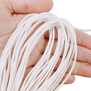 Factory supply white elastic cord for earloop elastic rope band disposable