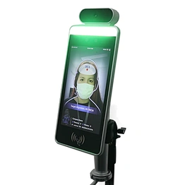 Temperature measuring door access control system machine biometric face recognition camera scanner
