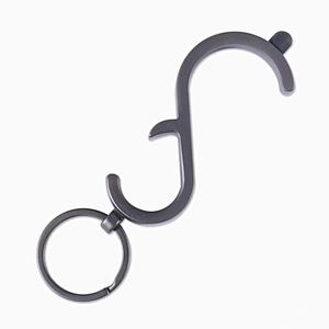 Cheap Wholesale No Touch Door Opener keychain with Bottle Opener