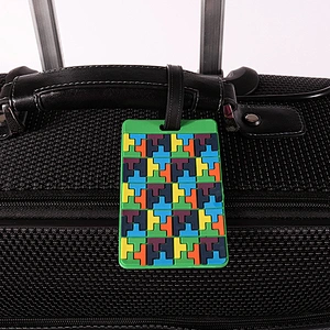 Custom soft PVC material luggage tags for travel suitcase Handbag