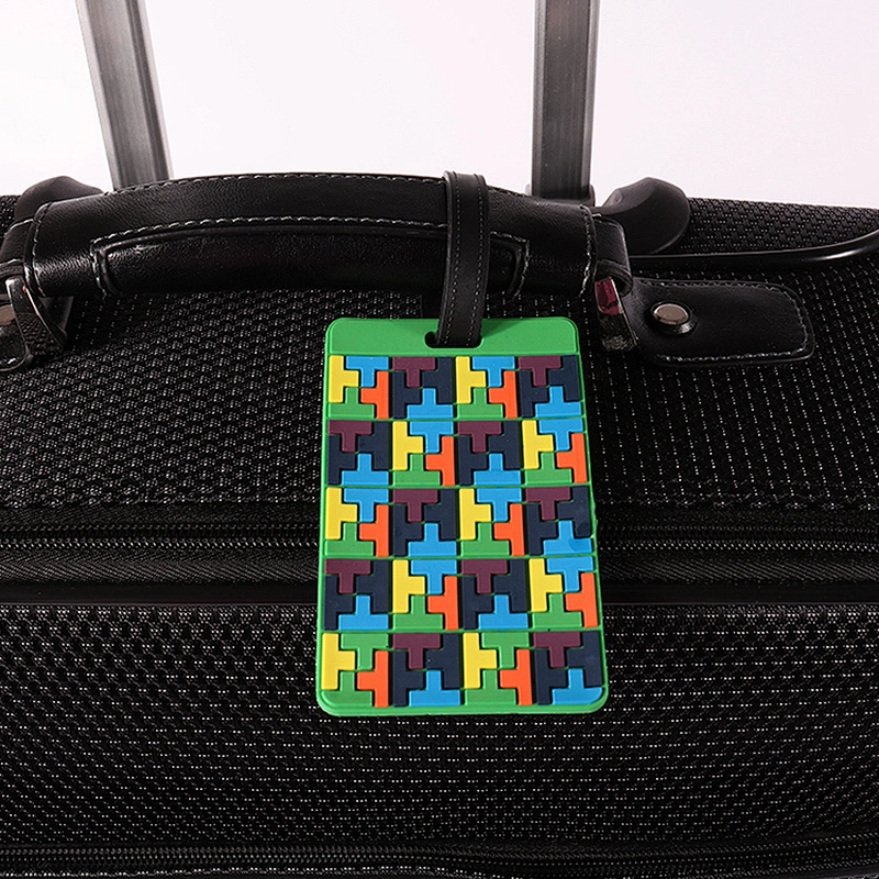 Custom soft PVC material luggage tags for travel suitcase Handbag
