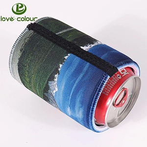 Lovecolour Custom Logo Printed Neoprene Beer Can Bottle Cooler Bag