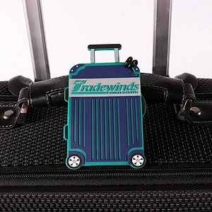 Custom soft PVC material luggage tags for travel suitcase Handbag
