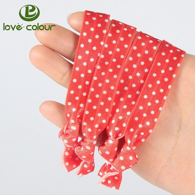 Custom Festival Color Elastic Christmas Hair Ties