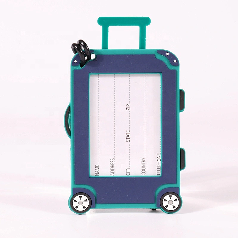 Custom soft PVC material luggage tags for travel suitcase Handbag