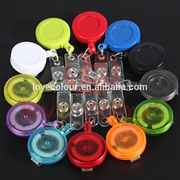 Custom new product name badge holder retractable ABS reel