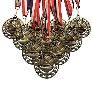 Metal Award Running Sport Medal With Lanyard