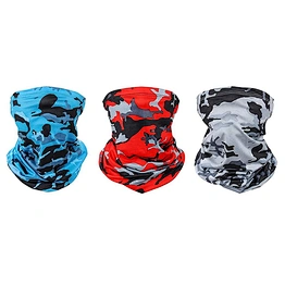 100% Microfiber Polyester Fishing Running Sun Protection and Dust Proof Mouth Face Cover Bandanas