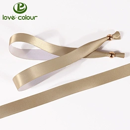 Theme Satin Events Wristbands with Plastic Closure for Sale