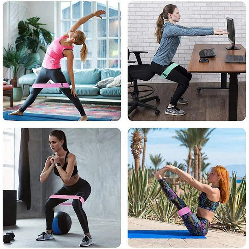 Home Gym Non-slip Fabric Workout and Exercise Resistance Band