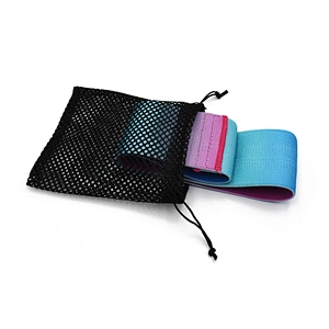 Fitness yoga gym exercise non slip booty fabric elastic belt resistance bands
