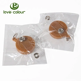 Custom plastic badge reel with epoxy logo for promotion