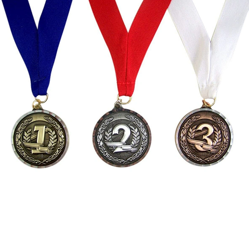 Metal Award Running Sport Medal With Lanyard