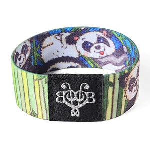 Reusable Elastic Fabric Bracelets Stretch Strap Woven RFID Wristband