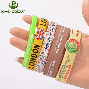 Hot sale colorful silicone bracelet for christmas gifts