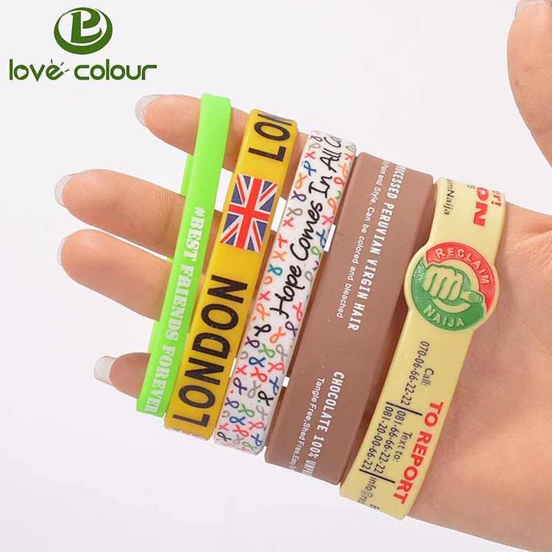 Hot sale colorful silicone bracelet for christmas gifts